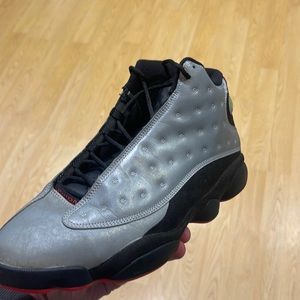 Jordan 13 reflective grey size 11